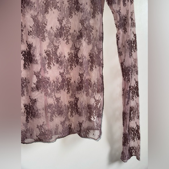 Free People Intimately Lady Lux Lace Top Women’s Size XL Tan/Mauve - Picture 5 of 8